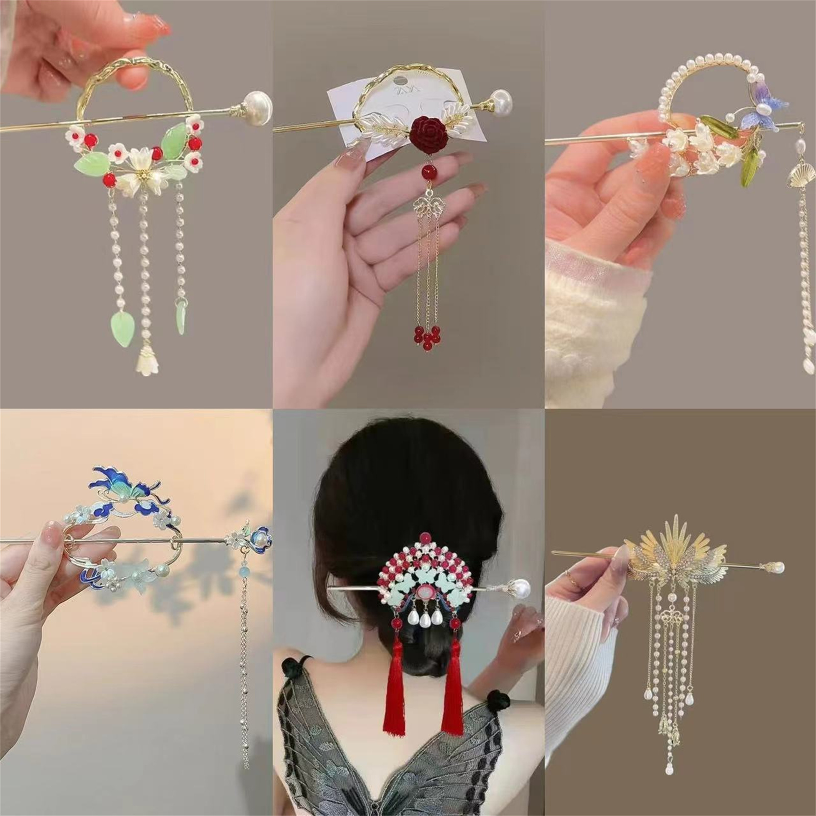 Go Ethnic Fashion - Этническая заколка для волос для женщин,