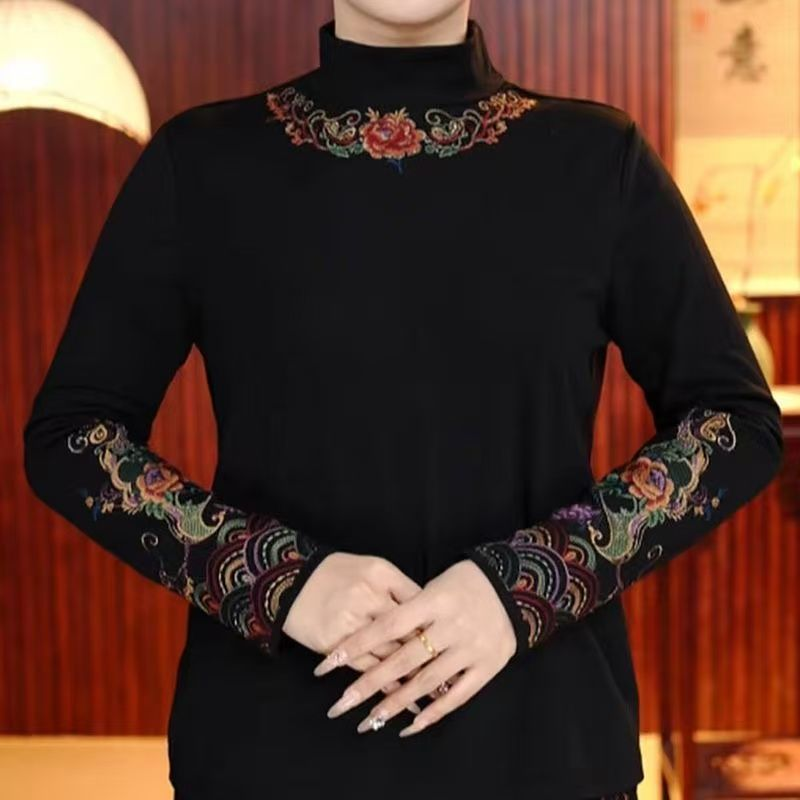 Winter Ethnic Fashion For Women - Женская осенне-зимняя хлопковая блузка-ципао с длинным