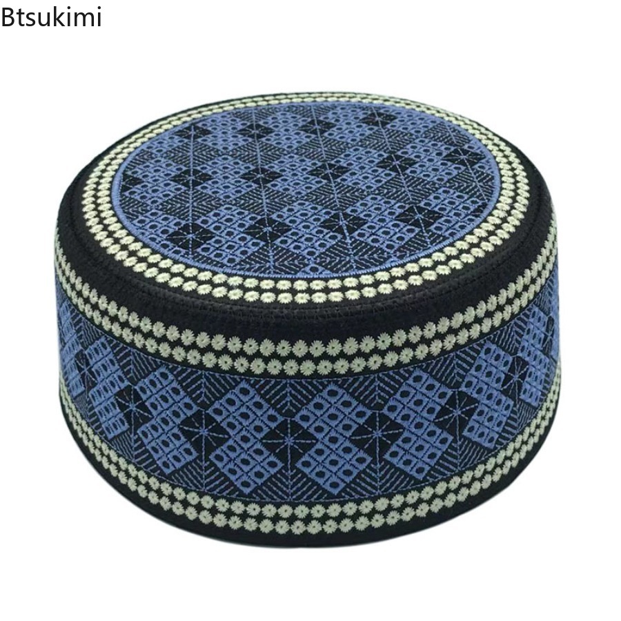 Ethnic Fashion India - Винтажный вышитый хиджаб, мужская молитвенная шляпа,