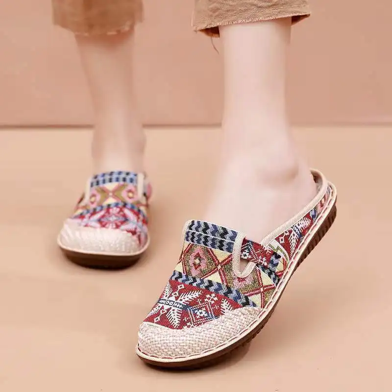 Ethnic Fashion Walk - Женские тапочки в этническом стиле, модная