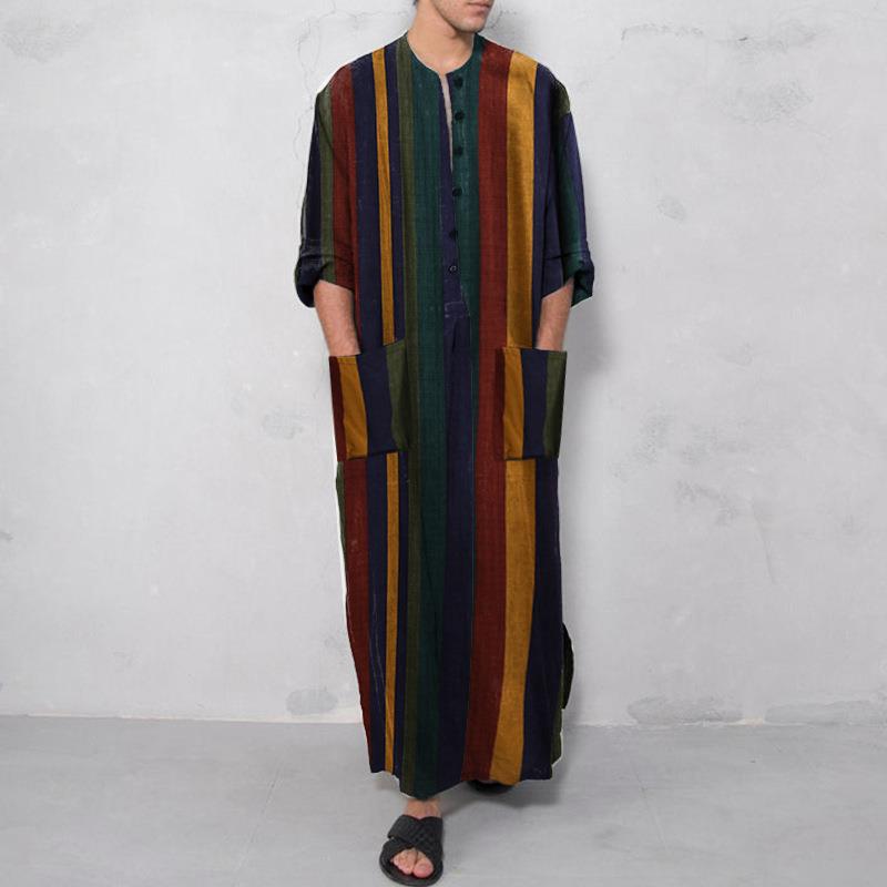 Fashion Ethnic Wear For Men - Мужская длинная рубашка с принтом в