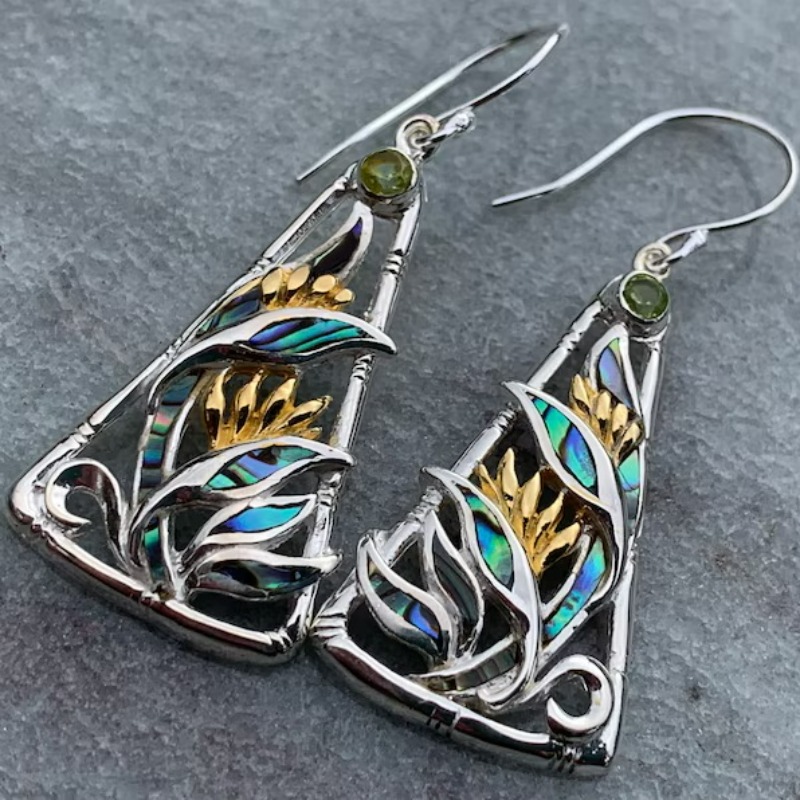 Ethnic Fashion Trend - Серьги-подвески в этническом стиле с красочным