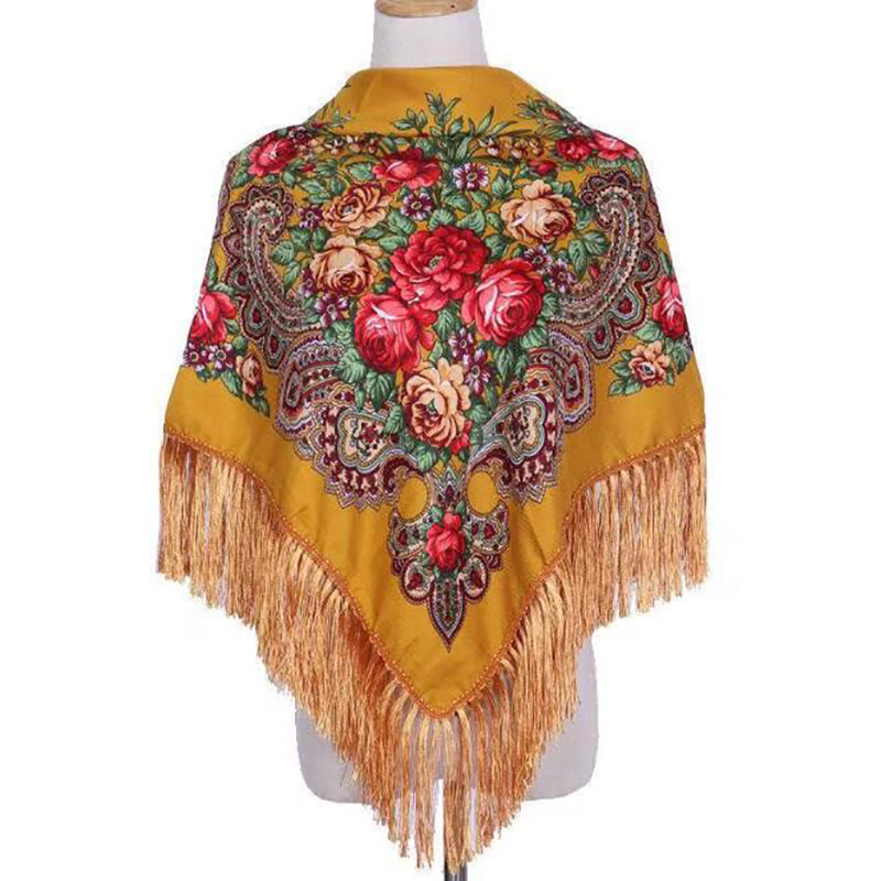 Шарф с принтом в стиле ретро,  – обзор и цена Winter Ethnic Fashion For Women