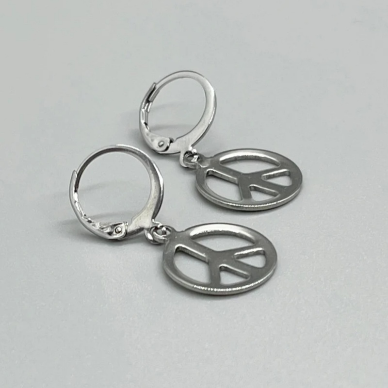 Серьги с рычагом PEACE SIGN из – обзор и цена Go Ethnic Fashion