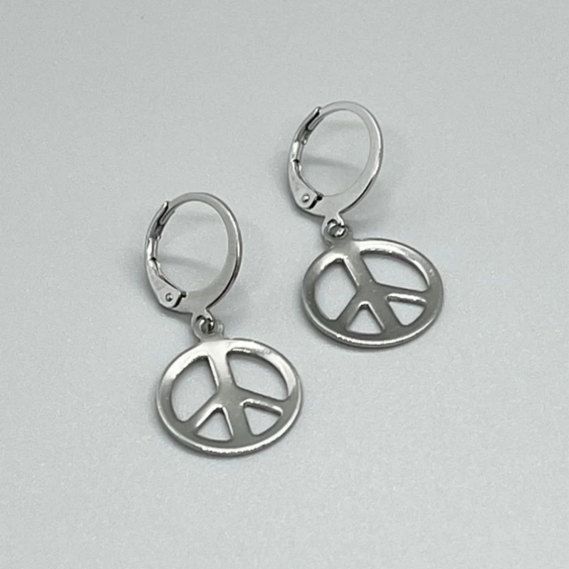 Серьги с рычагом PEACE SIGN из – обзор и цена Go Ethnic Fashion