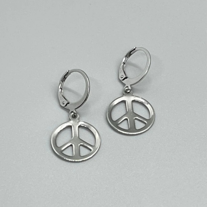 Серьги с рычагом PEACE SIGN из – обзор и цена Go Ethnic Fashion