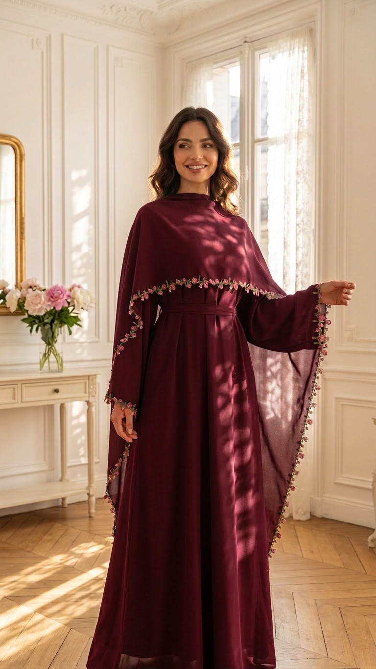 Элегантный розовый комплект из – обзор и цена Abaya Modest Wear