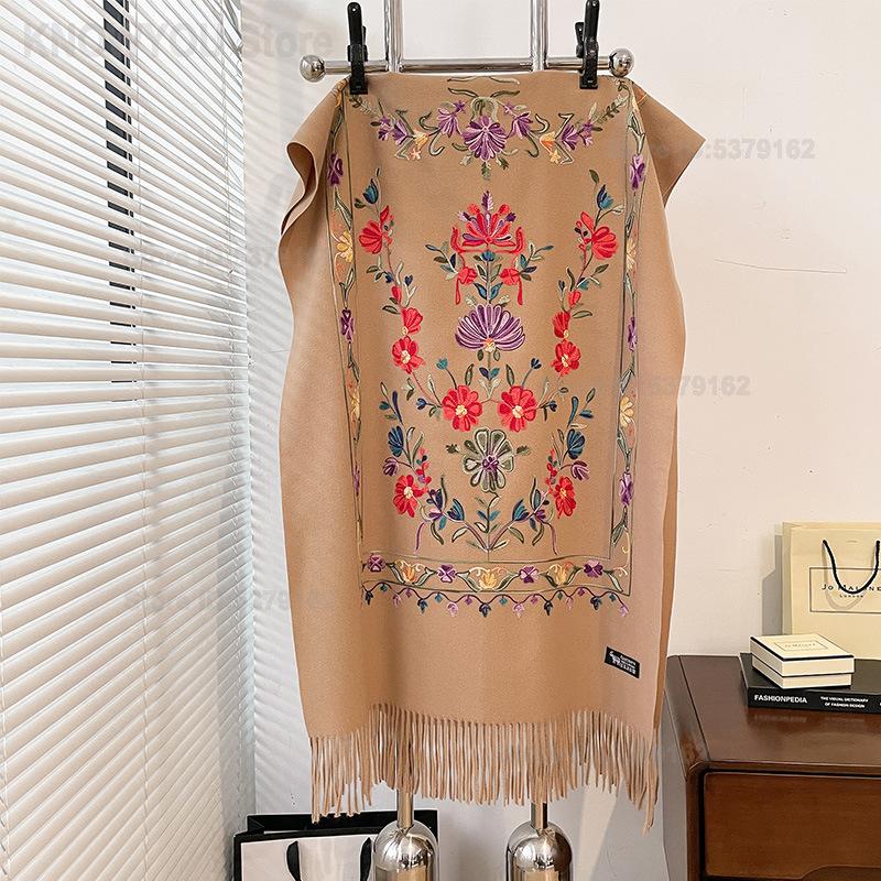 Женская ретро-шаль с цветочной – обзор и цена Go Ethnic Fashion