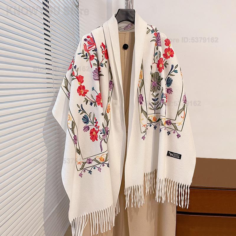Женская ретро-шаль с цветочной – обзор и цена Go Ethnic Fashion