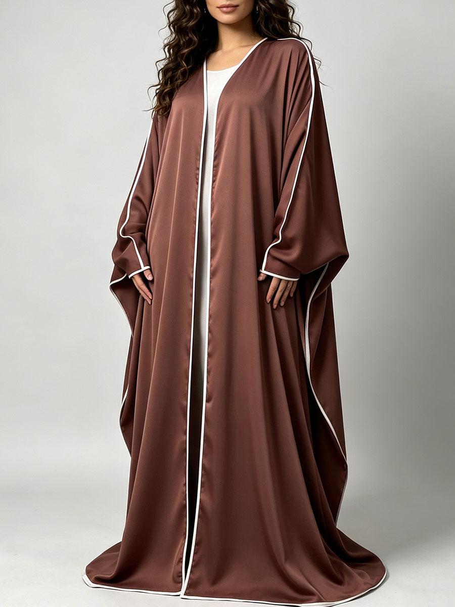 Элегантное атласное кимоно-аба – обзор и цена Abaya Modest Wear
