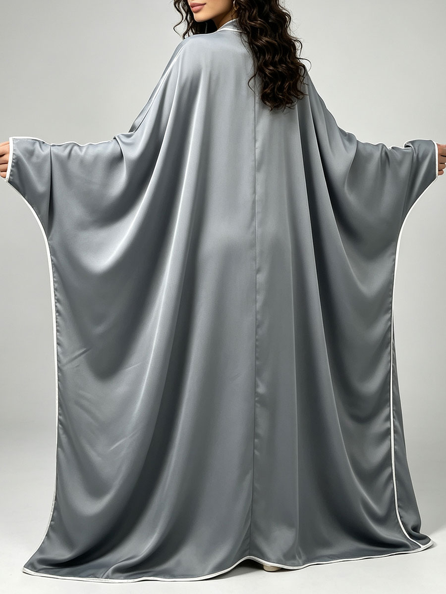 Элегантное атласное кимоно-аба – обзор и цена Abaya Modest Wear