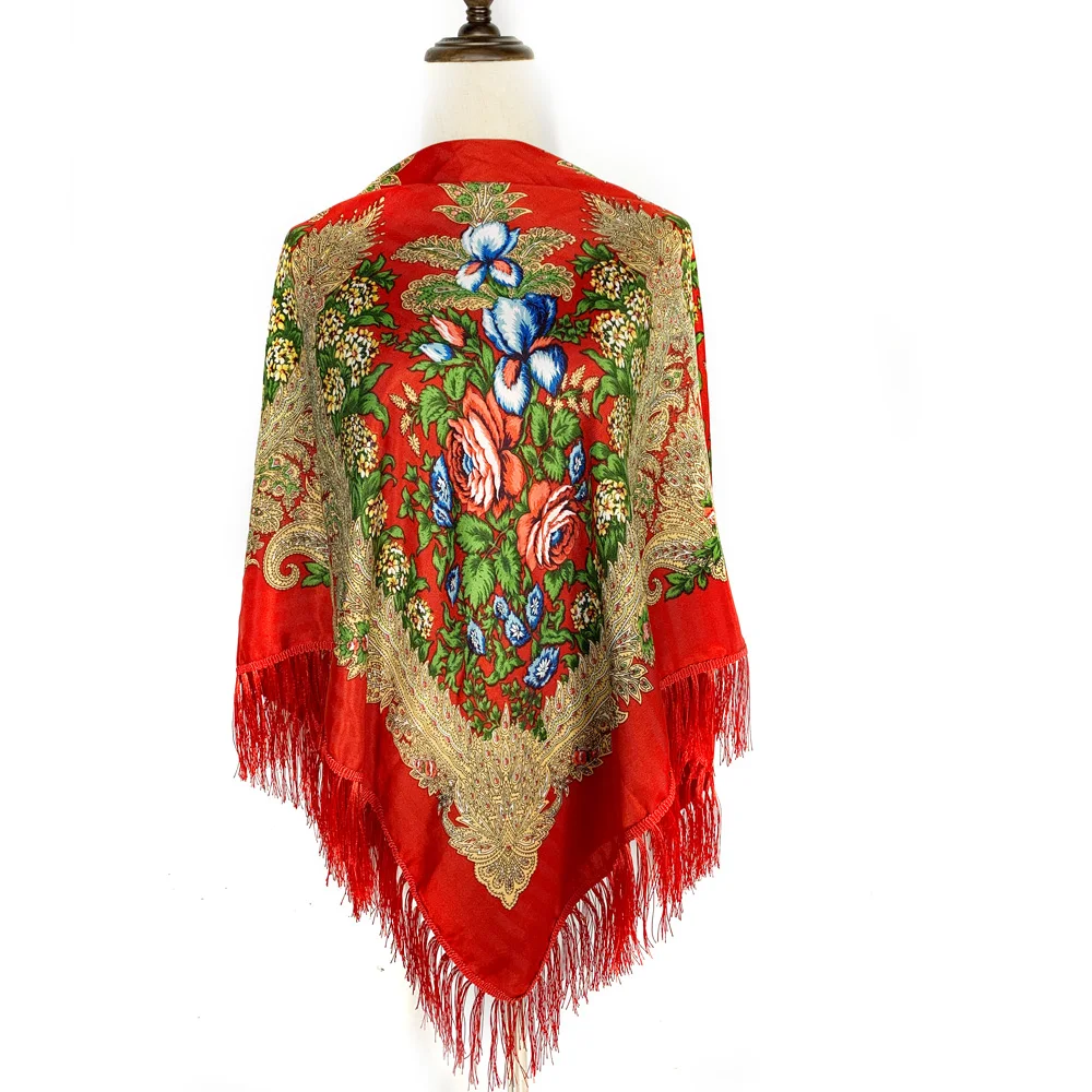 Русский квадратный шарф в этни – обзор и цена Winter Ethnic Fashion For Women